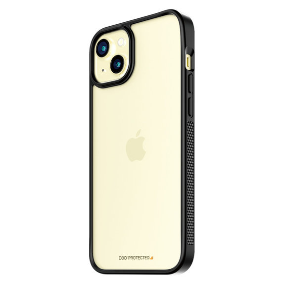 Калъф ClearCase D3O за iPhone 15 Plus, Черно, PanzerGlass