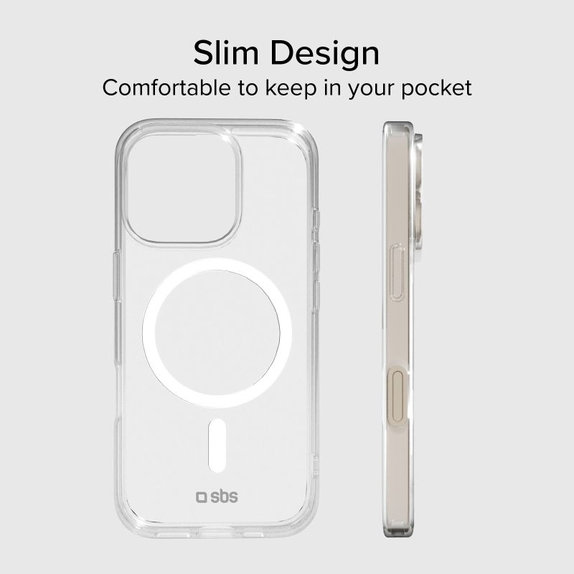 Калъф Light Mag с MagSafe за iPhone 15 Pro, Прозрачен, SBS