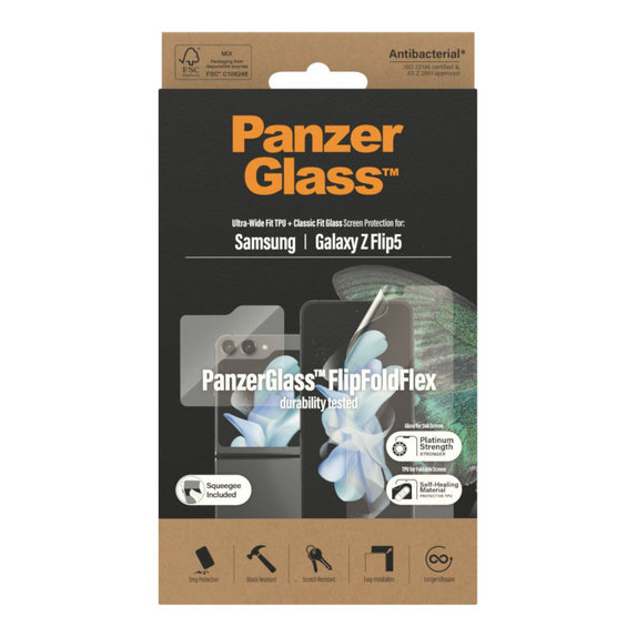 Защитно фолио UWF AB за Samsung Z Flip5, Прозрачно, PanzerGlass