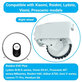 Колело с мотор за Xiaomi Viomi S9, десен, Right, бял, White