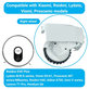 Колело с мотор за Xiaomi Viomi S9, ляв, Left, бял, White