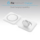 Зарядно MagSafe Duo за iPhone и Apple Watch, Бял, White, FixPremium