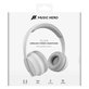 Стерео безжични слушалки Skidup с микрофон, Бял, White, Music Hero