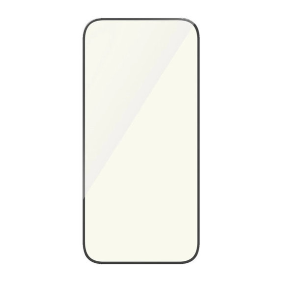 Закалено стъкло UWF Eyecare с апликатор за iPhone 15, Черно, PanzerGlass