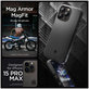 Калъф Mag Armor с MagSafe за iPhone 15 Pro Max, Matte Black
