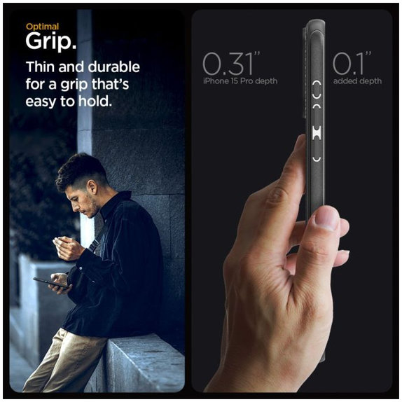 Калъф Mag Armor с MagSafe за iPhone 15 Pro, Matte Black