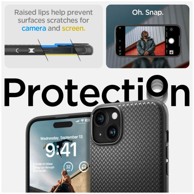 Калъф Mag Armor с MagSafe за iPhone 15, Matte Black