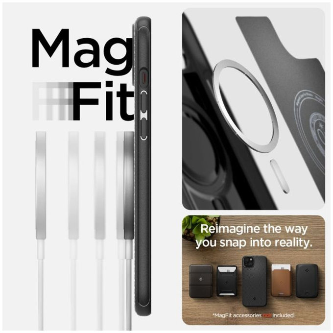 Калъф Mag Armor с MagSafe за iPhone 15, Matte Black