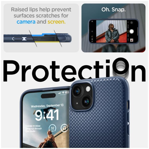 Калъф Mag Armor с MagSafe за iPhone 15, тъмно син, Navy Blue