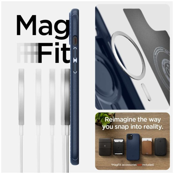 Калъф Mag Armor с MagSafe за iPhone 15, тъмно син, Navy Blue
