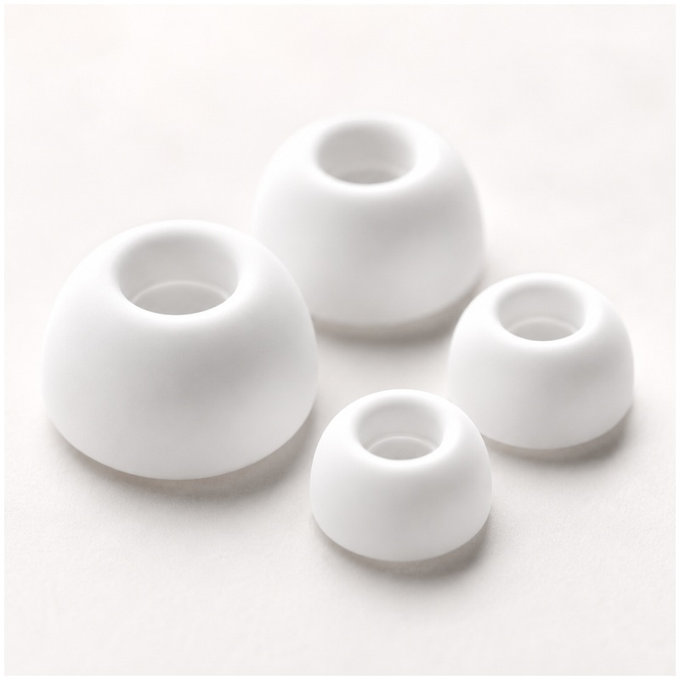 Накрайници за AirPods Pro - комплект 2 бр. (L, S), Бял, White, FixPremium