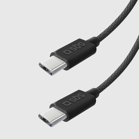 USB-C / USB-C кабел, 60W, PD, 1.5m, Черен, SBS