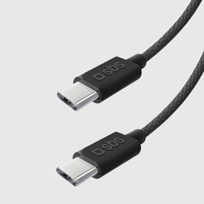 USB-C / USB-C кабел, 60W, PD, 1.5m, Черен, SBS