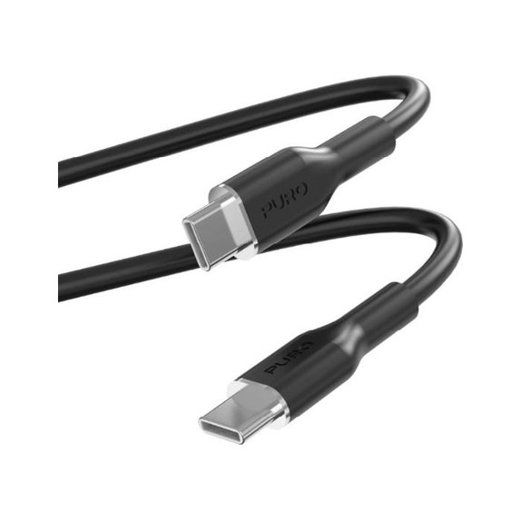 USB-C / USB-C кабел 60W, 1.5m, Черно, Black, PURO