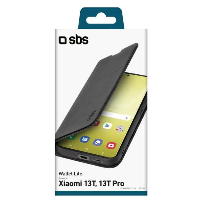 Калъф Book Wallet Lite за Xiaomi 13T / 13T Pro, Черно, Black