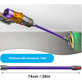 Смукателна тръба за Dyson V12, лилав, Purple