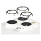 Протектор за обектива на камерата Hoops за iPhone 15 Pro/15 Pro Max, White Metal, PanzerGlass