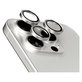 Протектор за обектива на камерата Hoops за iPhone 15 Pro/15 Pro Max, White Titanium, PanzerGlass