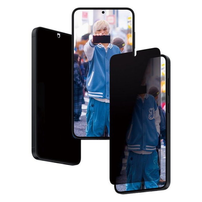 Закалено стъкло Re:Fresh UWF Privacy с апликатор за Samsung S24+, Черно, Black, PanzerGlass