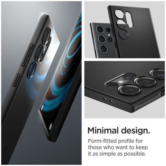 Калъф Thin Fit за Samsung S24 Ultra, Черно, Black