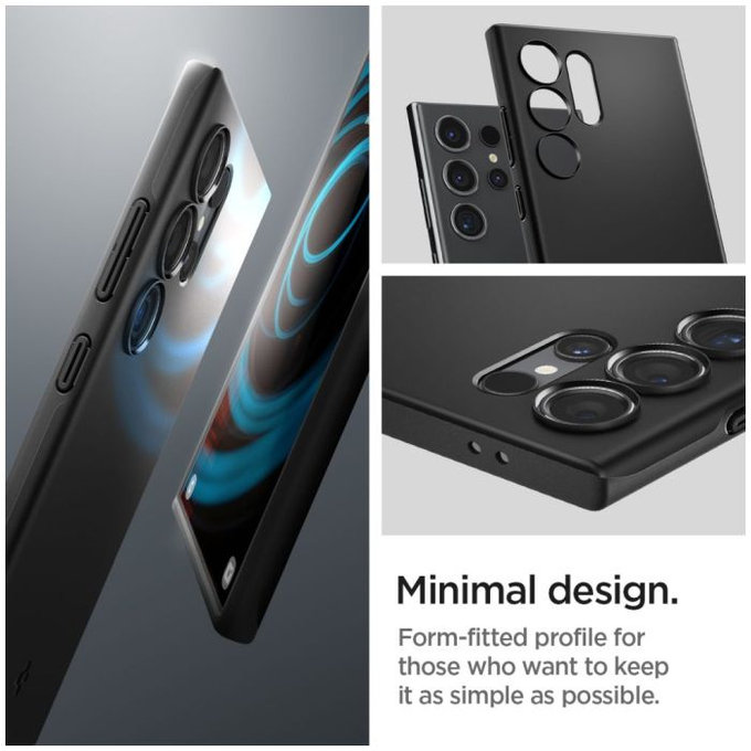 Калъф Thin Fit за Samsung S24 Ultra, Черно, Black