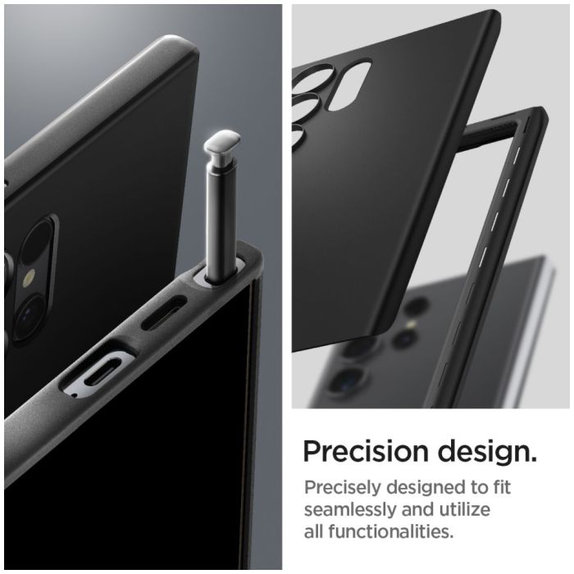 Калъф Thin Fit за Samsung S24 Ultra, Черно, Black
