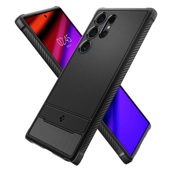 Калъф Rugged Armor за Samsung S24 Ultra, Matte Black