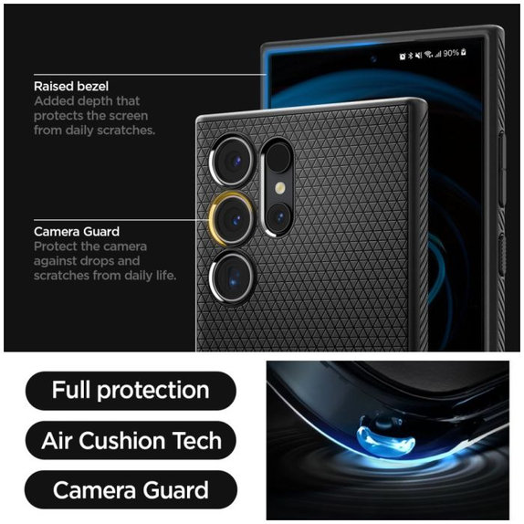 Калъф Liquid Air за Samsung S24 Ultra, Matte Black