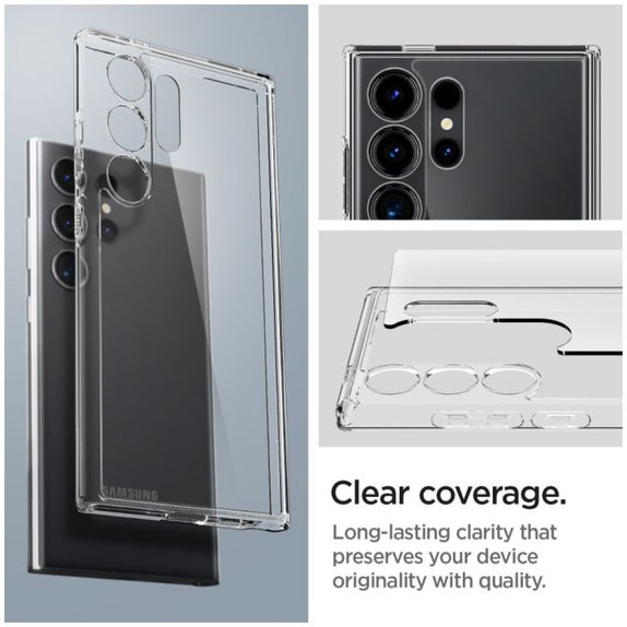 Калъф Ultra Hybrid за Samsung S24 Ultra, Прозрачен, Transparent