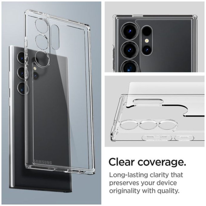Калъф Ultra Hybrid за Samsung S24 Ultra, Прозрачен, Transparent