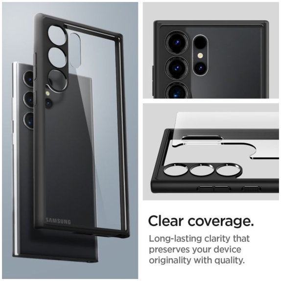 Калъф Ultra Hybrid за Samsung S24 Ultra, Matte Black