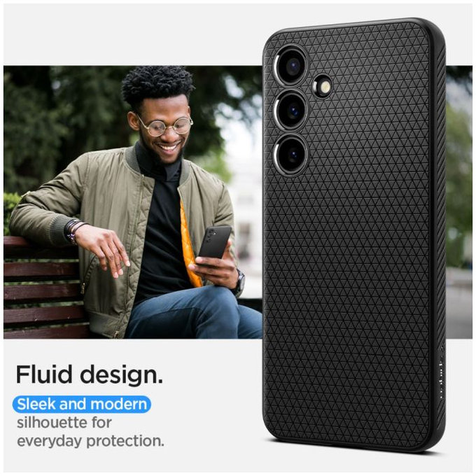 Калъф Liquid Air за Samsung S24, Matte Black