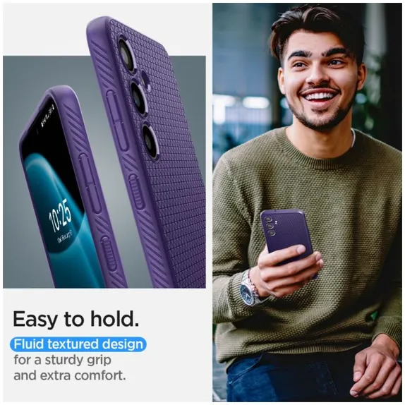 Калъф Liquid Air за Samsung S24, тъмно лилав, Deep Лилаво, Purple