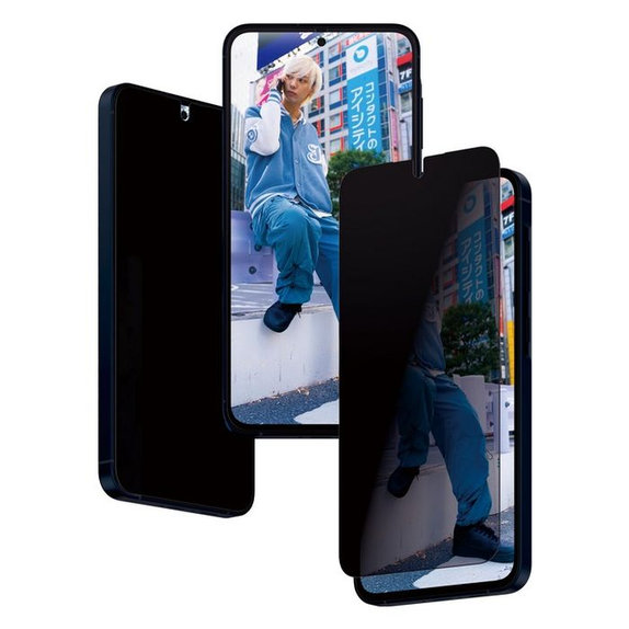 Закалено стъкло Re:Fresh UWF Privacy с апликатор за Samsung A55, Черно, Black, PanzerGlass