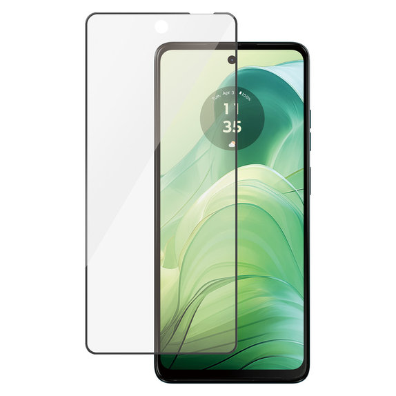Закалено стъкло UWF за Motorola Moto G04/E14/G24 Power, Черно, PanzerGlass