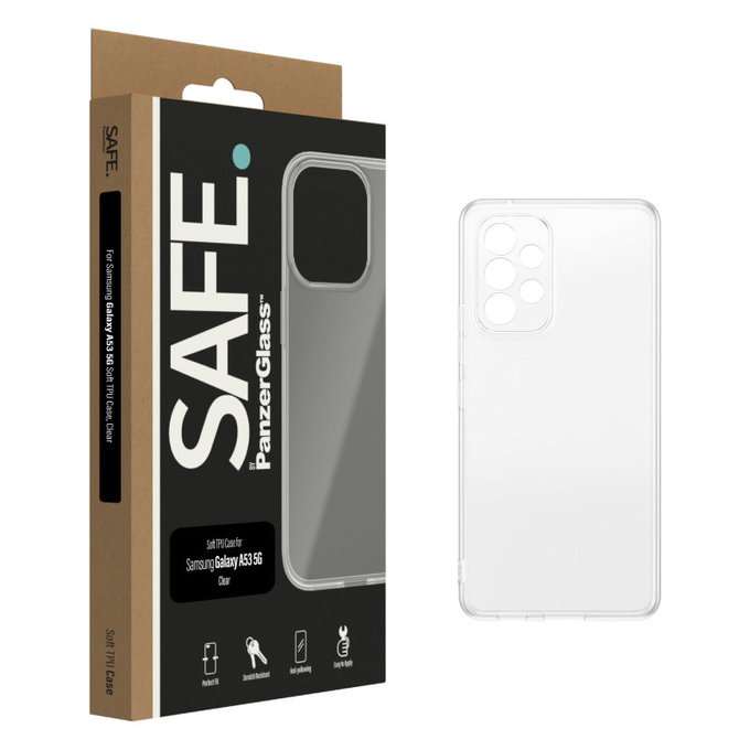 Калъф TPU за Samsung Galaxy A53 5G, Прозрачно, SAFE by PanzerGlass