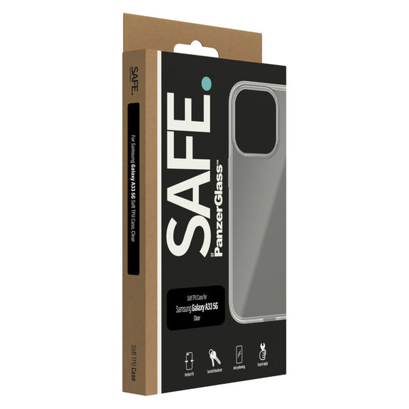 Калъф TPU за Samsung Galaxy A33 5G, Прозрачно, SAFE by PanzerGlass