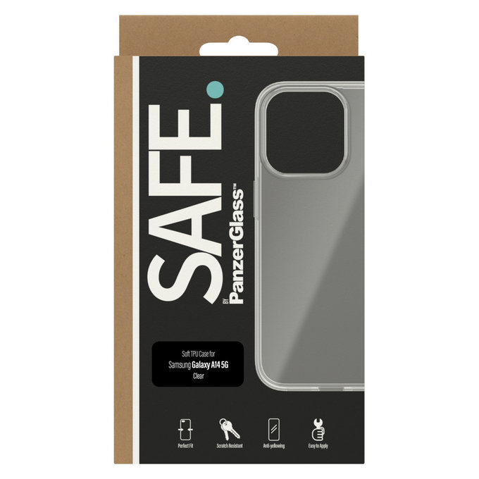 Калъф TPU за Samsung Galaxy A14/A14 5G, Прозрачно, SAFE by PanzerGlass