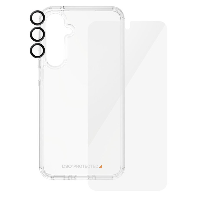 Bundle Hoops + Закалено стъкло UWF + Hard Case D3O за Samsung Galaxy A55 5G, PanzerGlass
