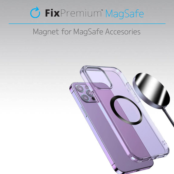 Магнит за MagSafe Pro, Cребрист, Silver, FixPremium