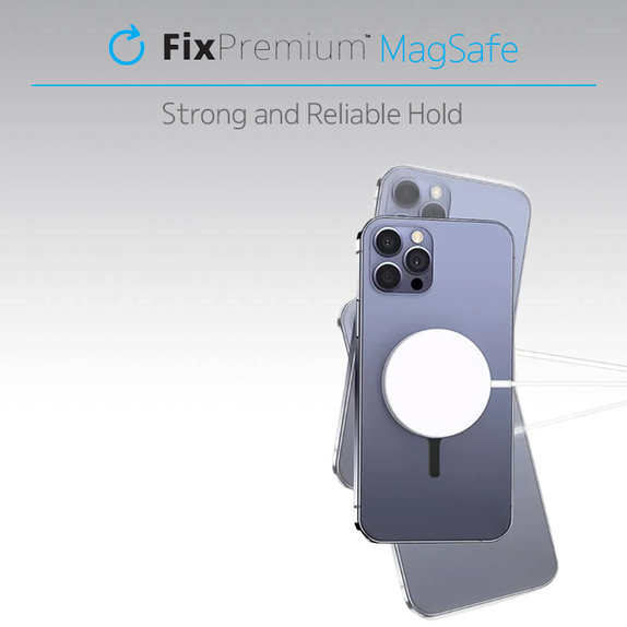 Магнит за MagSafe Ultra, Cребрист, Silver, FixPremium