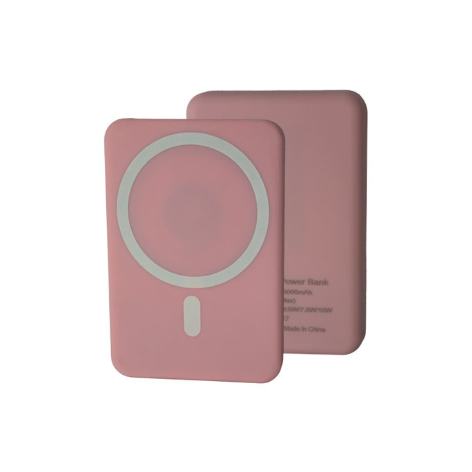 MagSafe външна батерия 5000 mAh, Розово, Pink, FixPremium