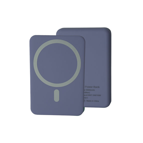 MagSafe външна батерия 5000 mAh, лилав, Лилаво, Purple, FixPremium