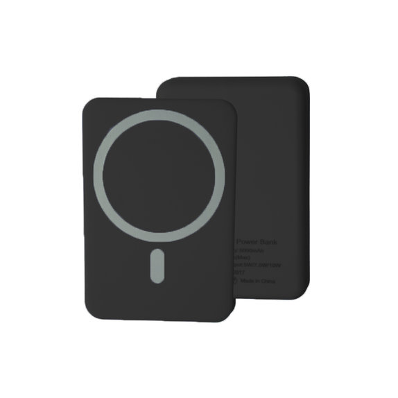 MagSafe външна батерия 10 000 mAh, Черно, Black, FixPremium