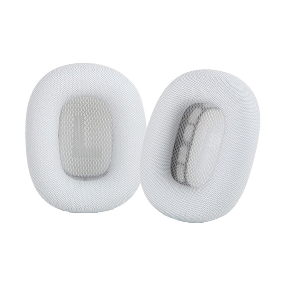 Резервни възглавнички за уши за Apple AirPods Max, еко кожа, Бял, White, FixPremium