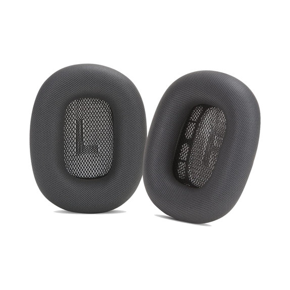 Резервни възглавнички за уши за Apple AirPods Max, еко кожа, Space Gray, FixPremium