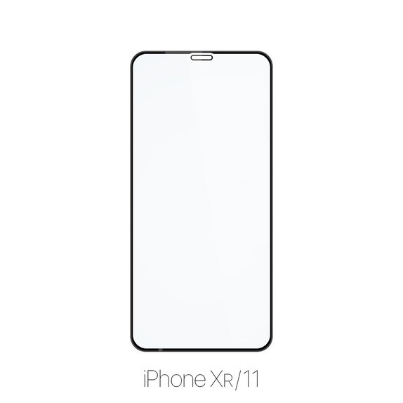 Закалено стъкло FullCover за iPhone XR и 11 (10 Pack), FixPremium