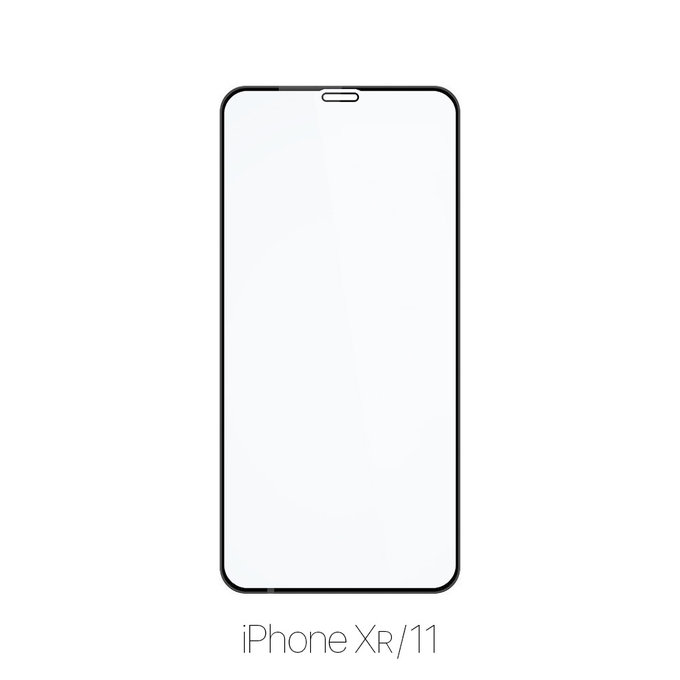 Закалено стъкло FullCover за iPhone XR и 11 (10 Pack), FixPremium