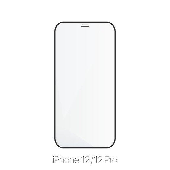 Закалено стъкло FullCover за iPhone 12 и 12 Pro (10 Pack), FixPremium