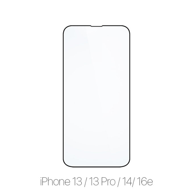 Закалено стъкло FullCover за iPhone 13, 13 Pro и 14 (10 Pack), FixPremium